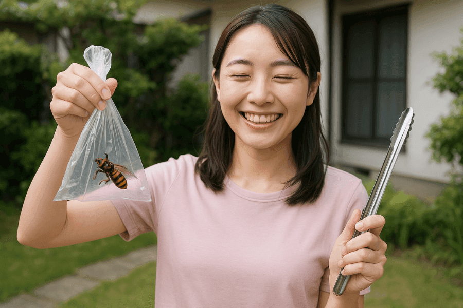 スズメバチの死骸が庭や玄関にある理由と危険性を総括