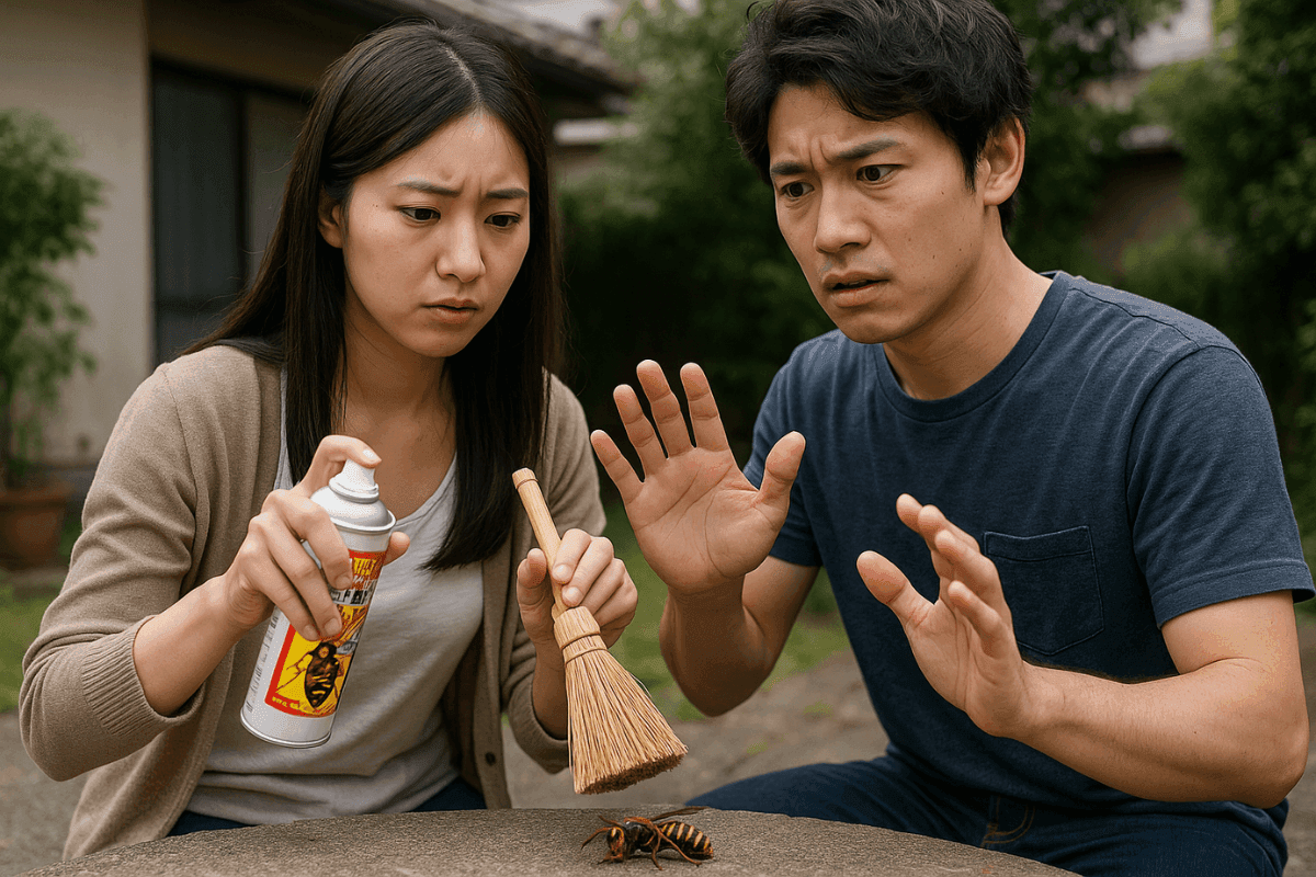 スズメバチの死骸に遭遇した場合の対策を理由つきで解説