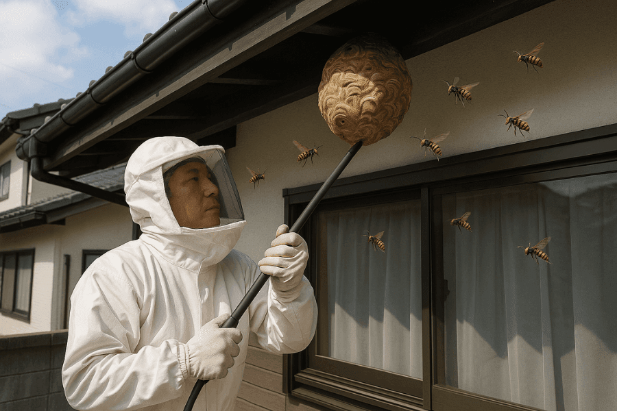 業者に駆除してもらったらスズメバチの巣はもらえるのか?