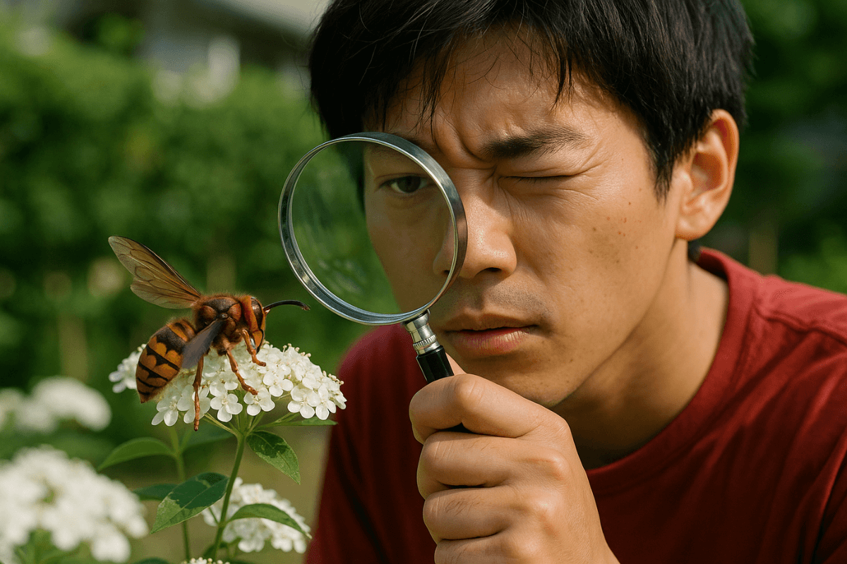 肉食で肉団子を食べ花の蜜も吸うスズメバチの生態と対策