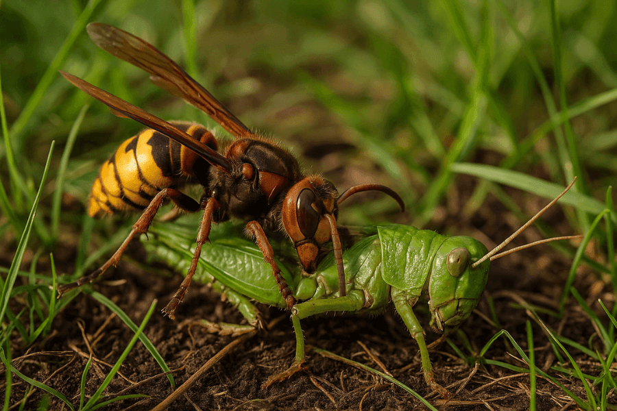 スズメバチの幼虫のエサである肉団子の作り方