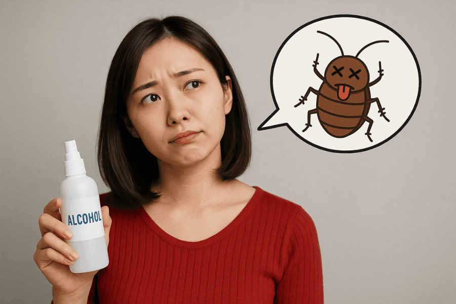 ゴキブリを駆除するためのアルコール濃度はどのくらい?