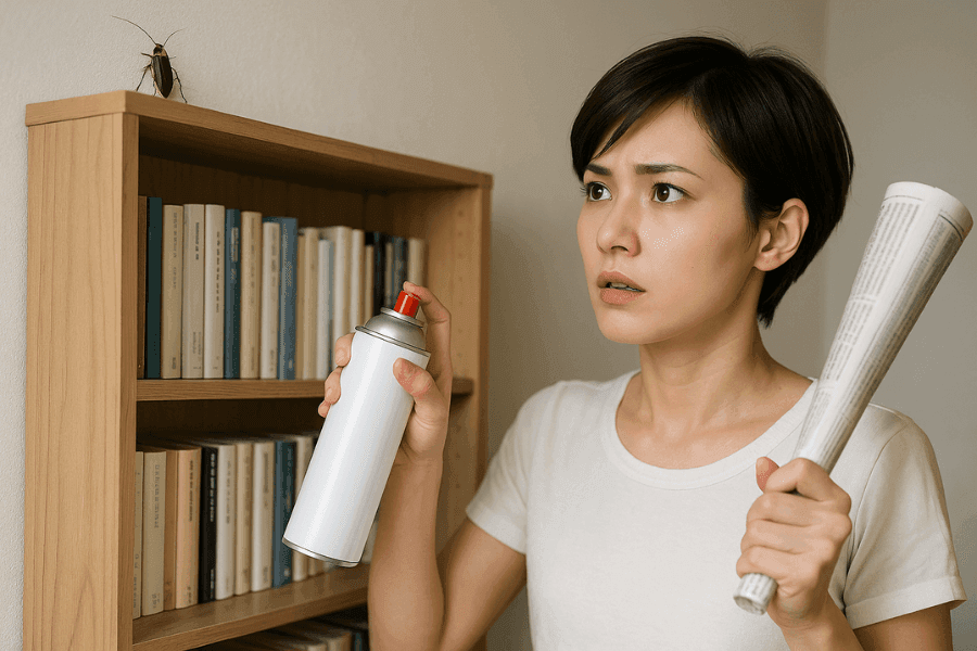 飛ぶゴキブリの対処法