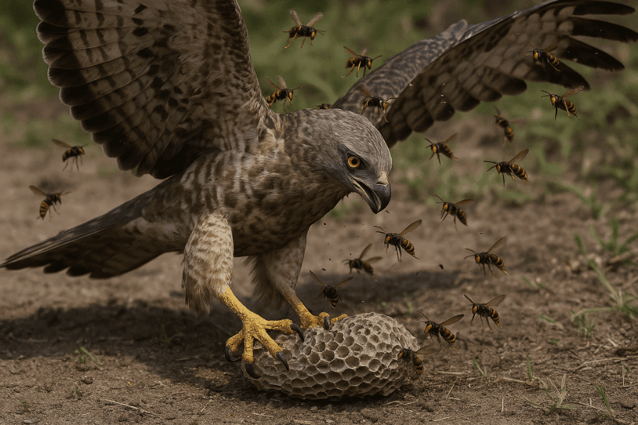 ハチクマはスズメバチを食べるけど刺されない鳥|天敵の生息地~見分け方を総括