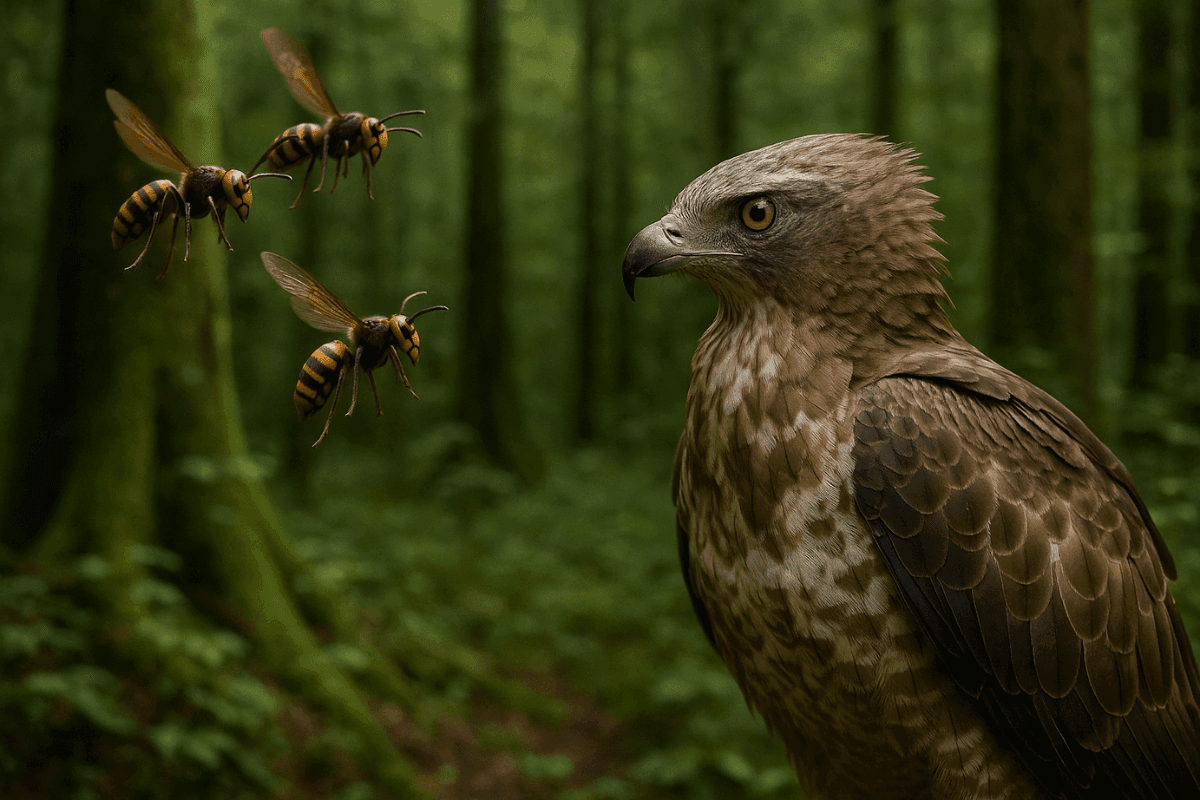 スズメバチを食べるのに刺されない!天敵ハチクマの大きさや生息地はどこ?