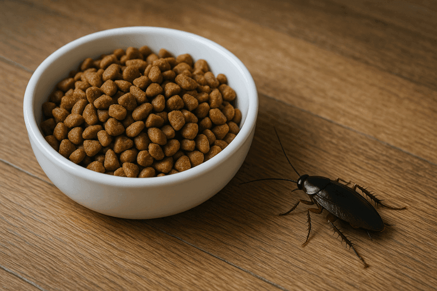 ゴキブリはキャットフードを食べるのか？