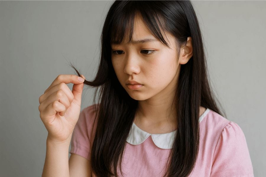 ゴキブリの触覚と髪の毛との見分け方
