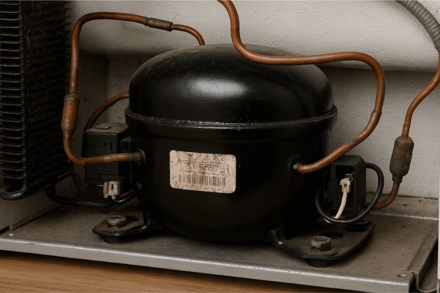 冷蔵庫のモーター部分でのゴキブリ駆除ポイント