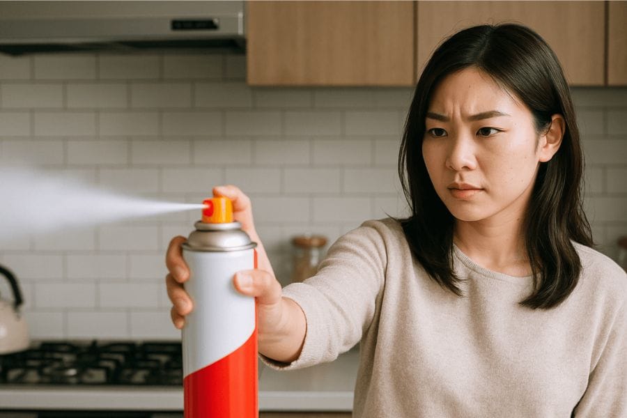 冷蔵庫下に殺虫スプレーを使用する際の注意点