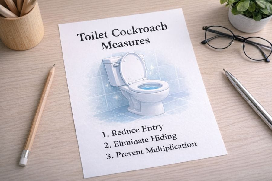 トイレのゴキブリ対策