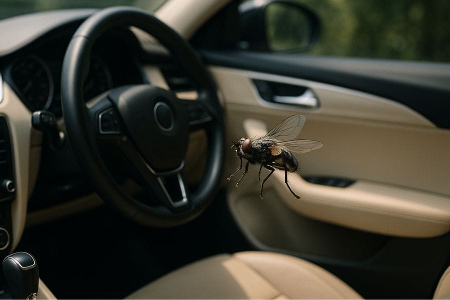 車からハエを追い出す方法