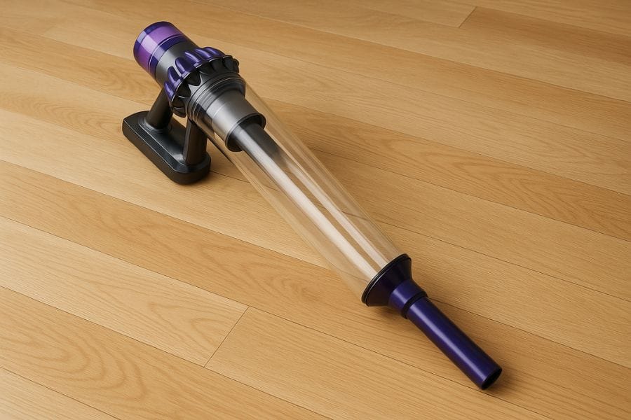 ハエを掃除機で吸い取る