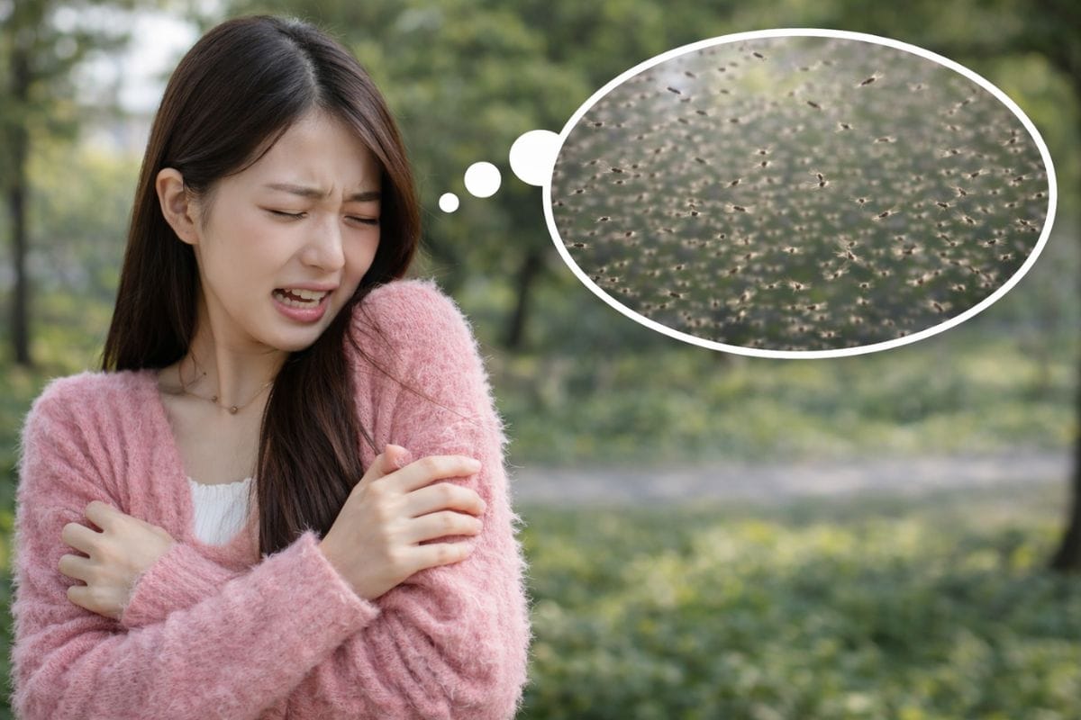 大量の虫は気持ち悪い？人についてくる蚊柱の基礎知識