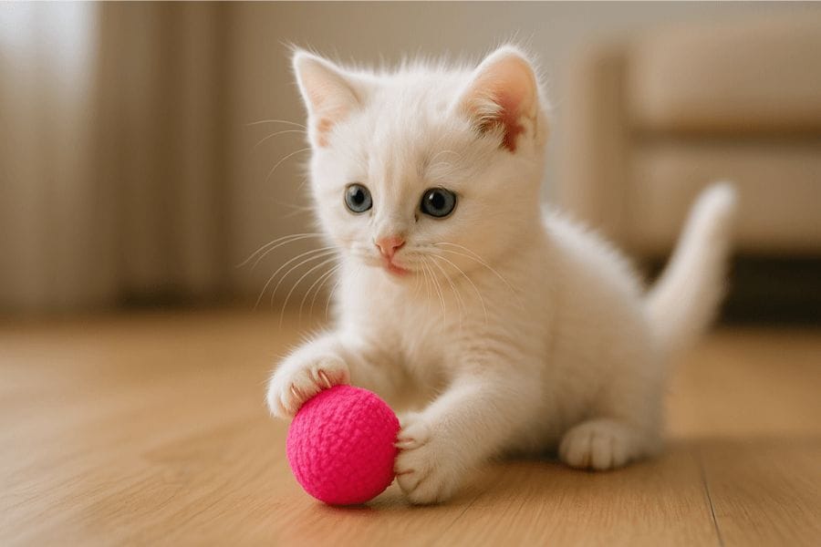 猫はゴキブリで遊んでいる?