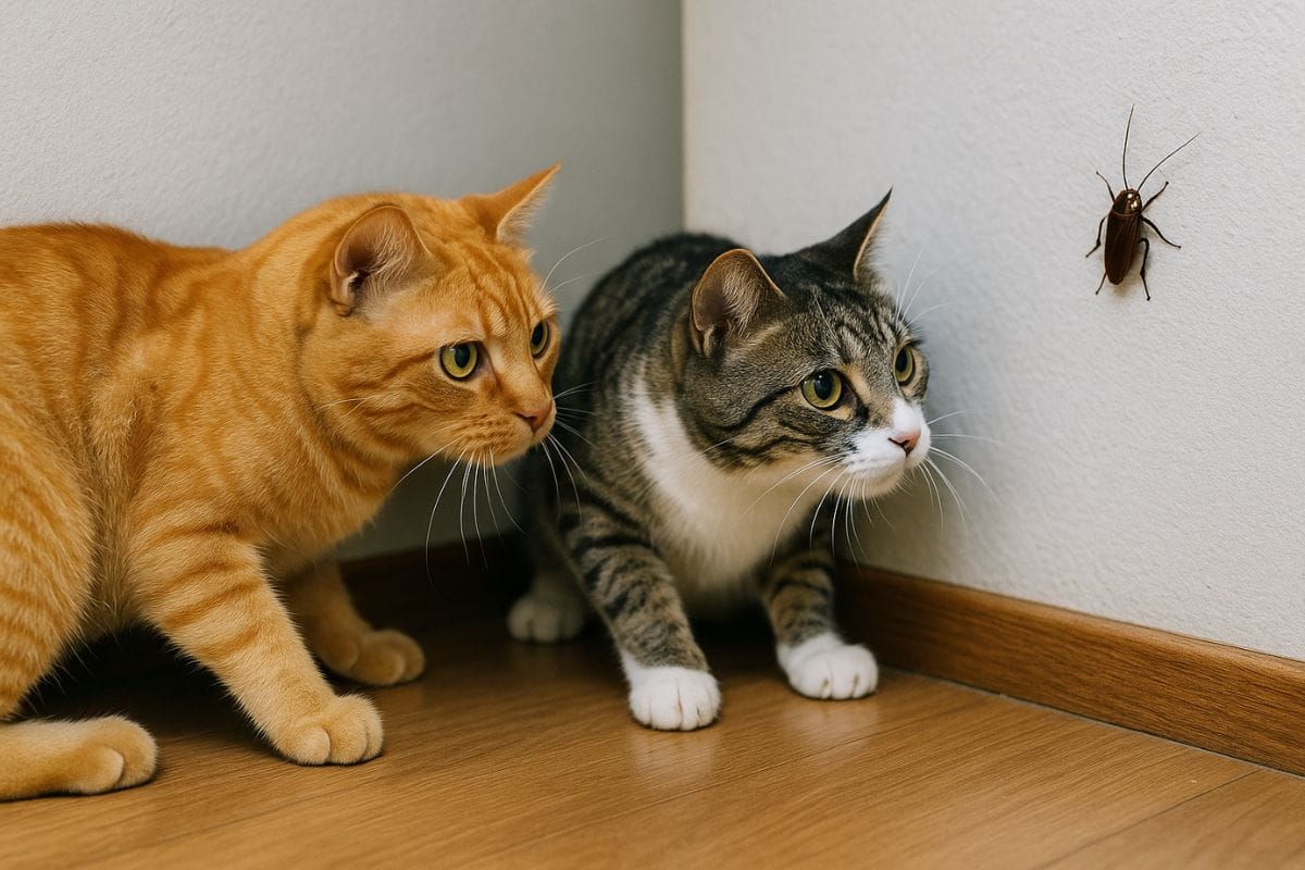 猫がゴキブリを捕まえる&持ってくるのはなぜ?「食べる」を解決した後は