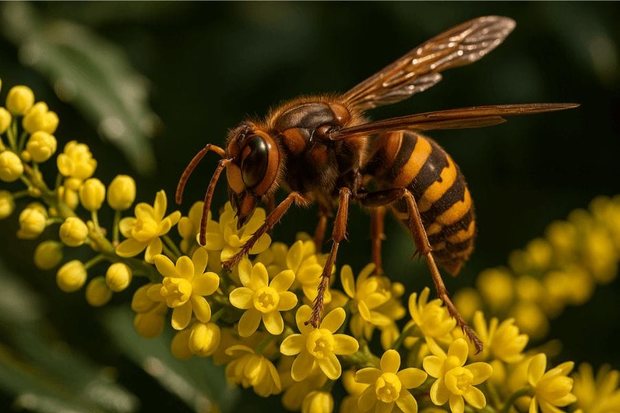 スズメバチが花の蜜を吸うのは本当か