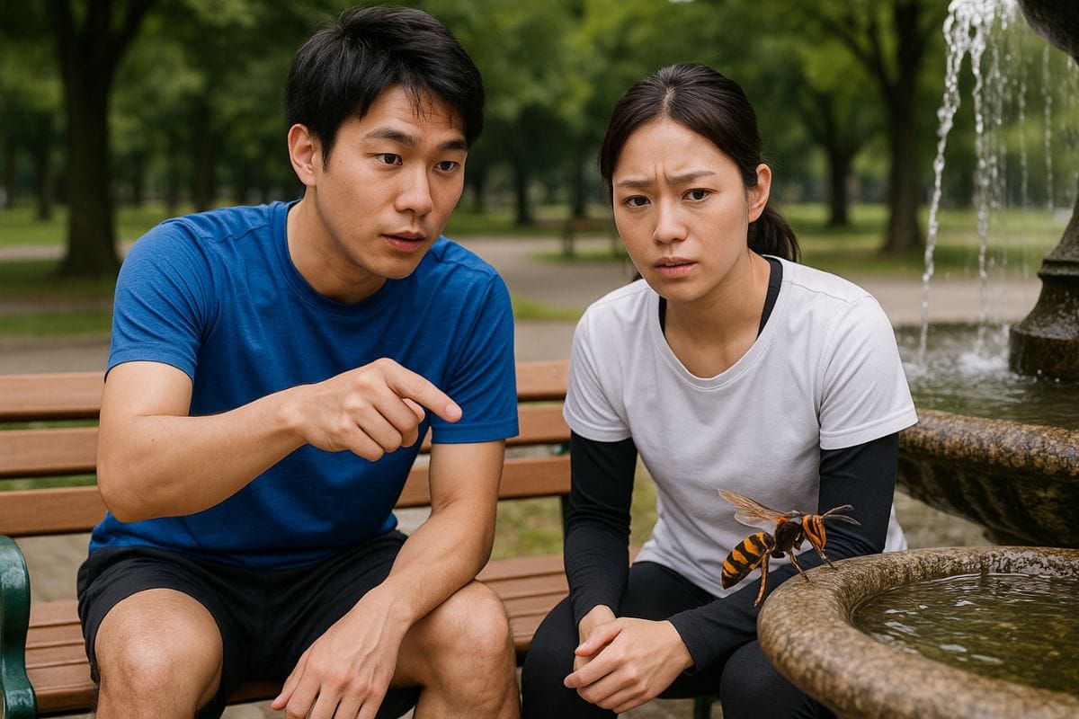 スズメバチのオス(刺さない＆針がない)とメスの見分け方