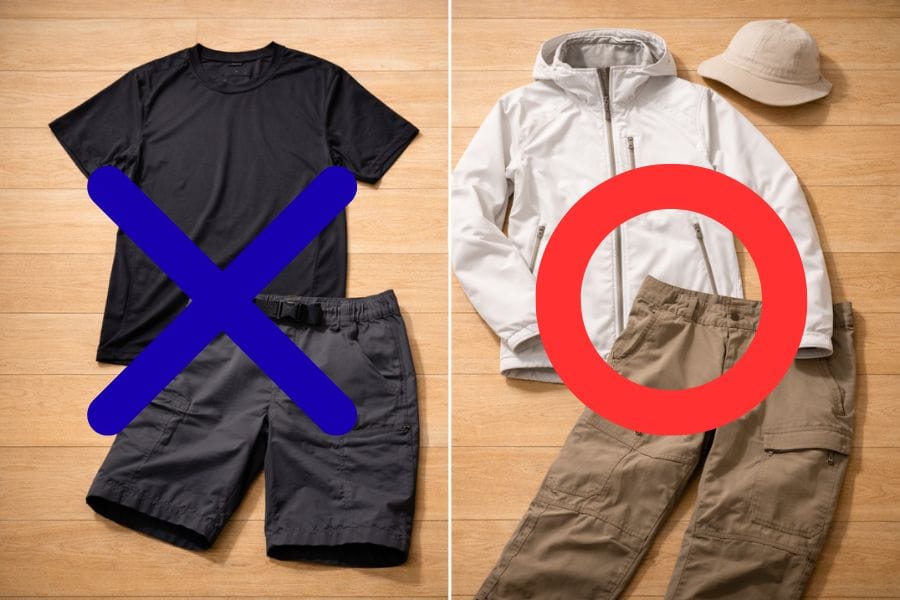 登山でスズメバチ被害を予防するための服装