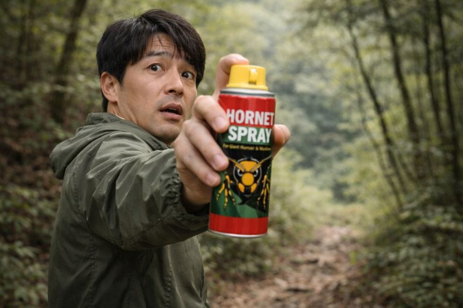 登山でスズメバチにスプレーを使う時の注意点