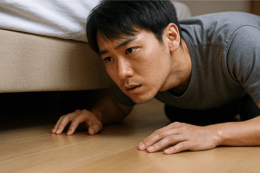 ゴキブリがベッドの下から出てこない時の隠れ場所