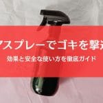 ゴキブリにヘアスプレーは効く？安全な使い方と緊急対処の完全ガイド