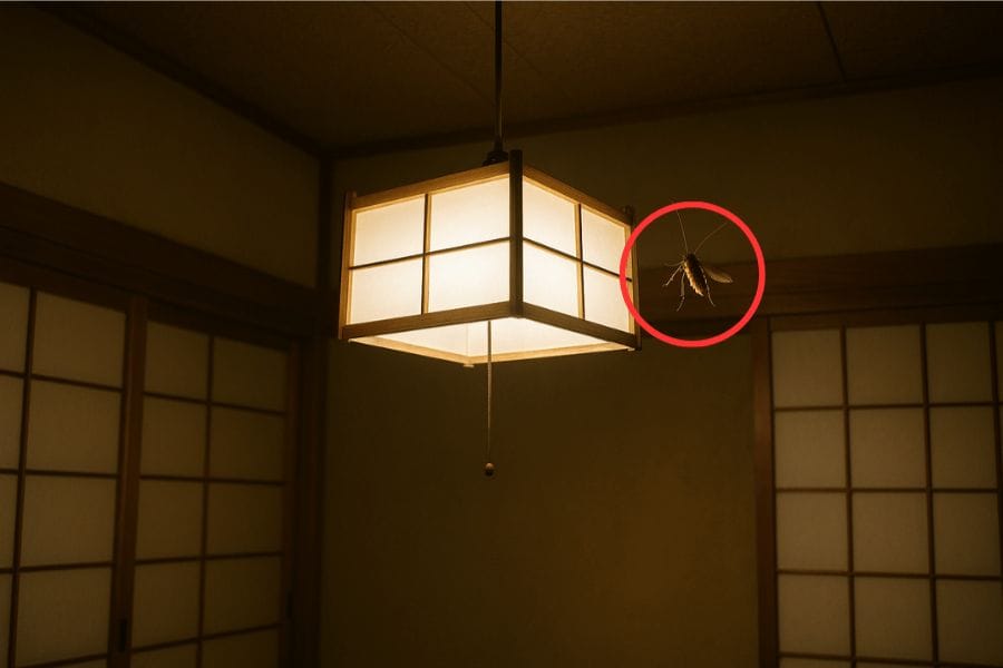 ゴキブリが電気の周りを飛ぶのはなぜ？