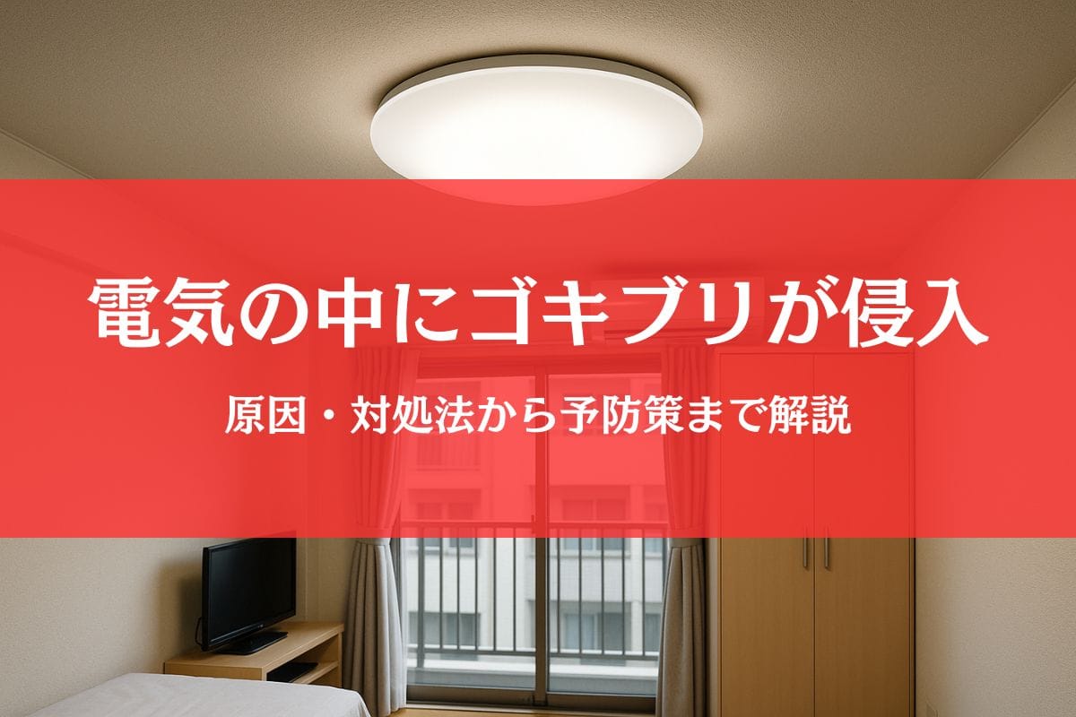 ゴキブリが電気の中に侵入！原因・対処法・就寝前の予防策を完全ガイド