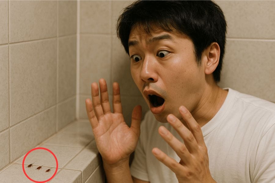お風呂場にゴキブリの赤ちゃんがいたら