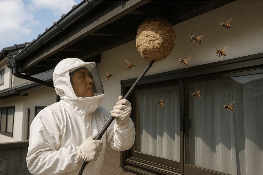 業者に駆除してもらったらスズメバチの巣はもらえるのか?