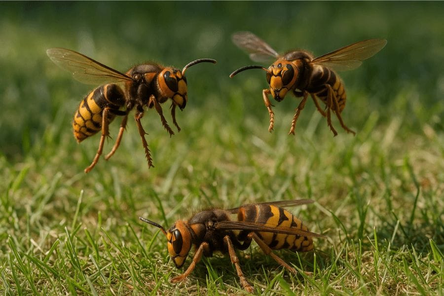 スズメバチは死骸に仲間が集まる？フェロモンの影響とは