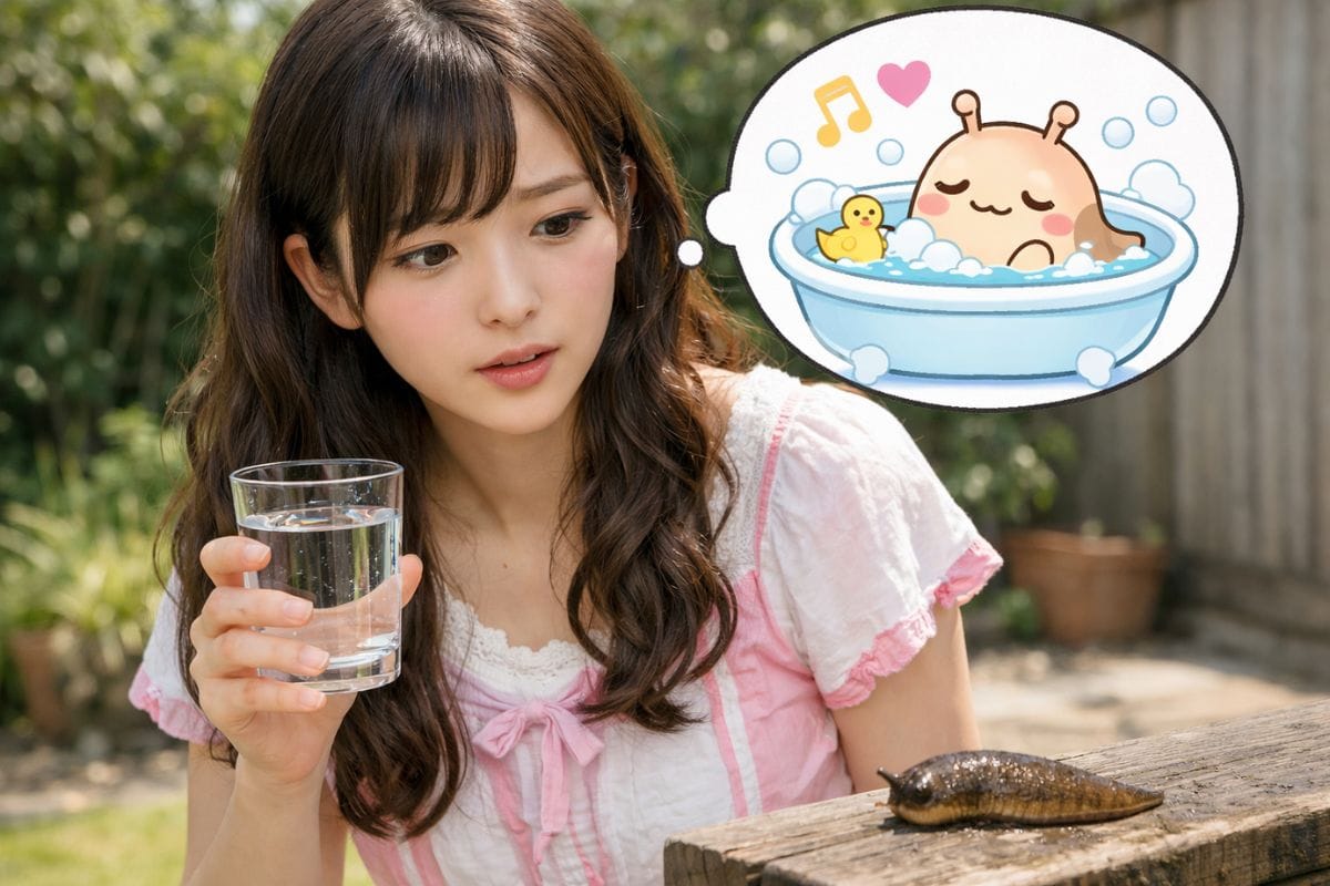 ナメクジを水の中に入れるとどうなるのか