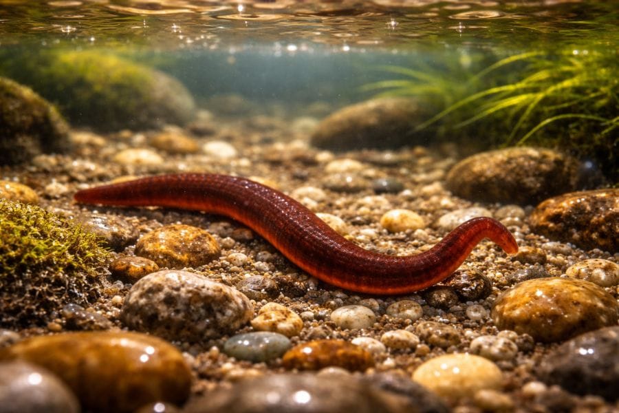 水中にいるナメクジみたいな虫の正体とは