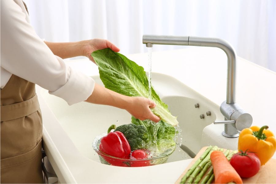 ナメクジがついた野菜は水洗いすれば大丈夫？