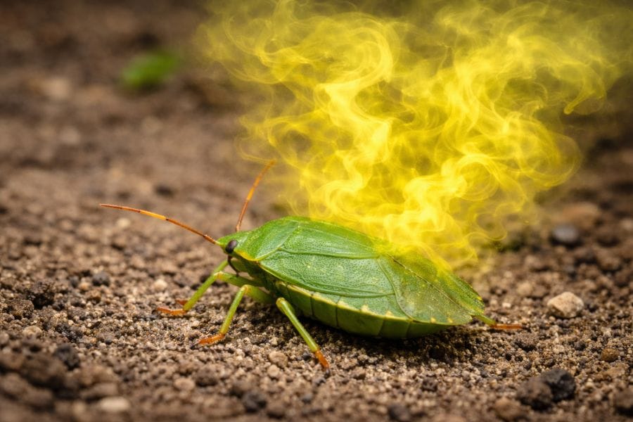 カメムシは独特のにおいを出す